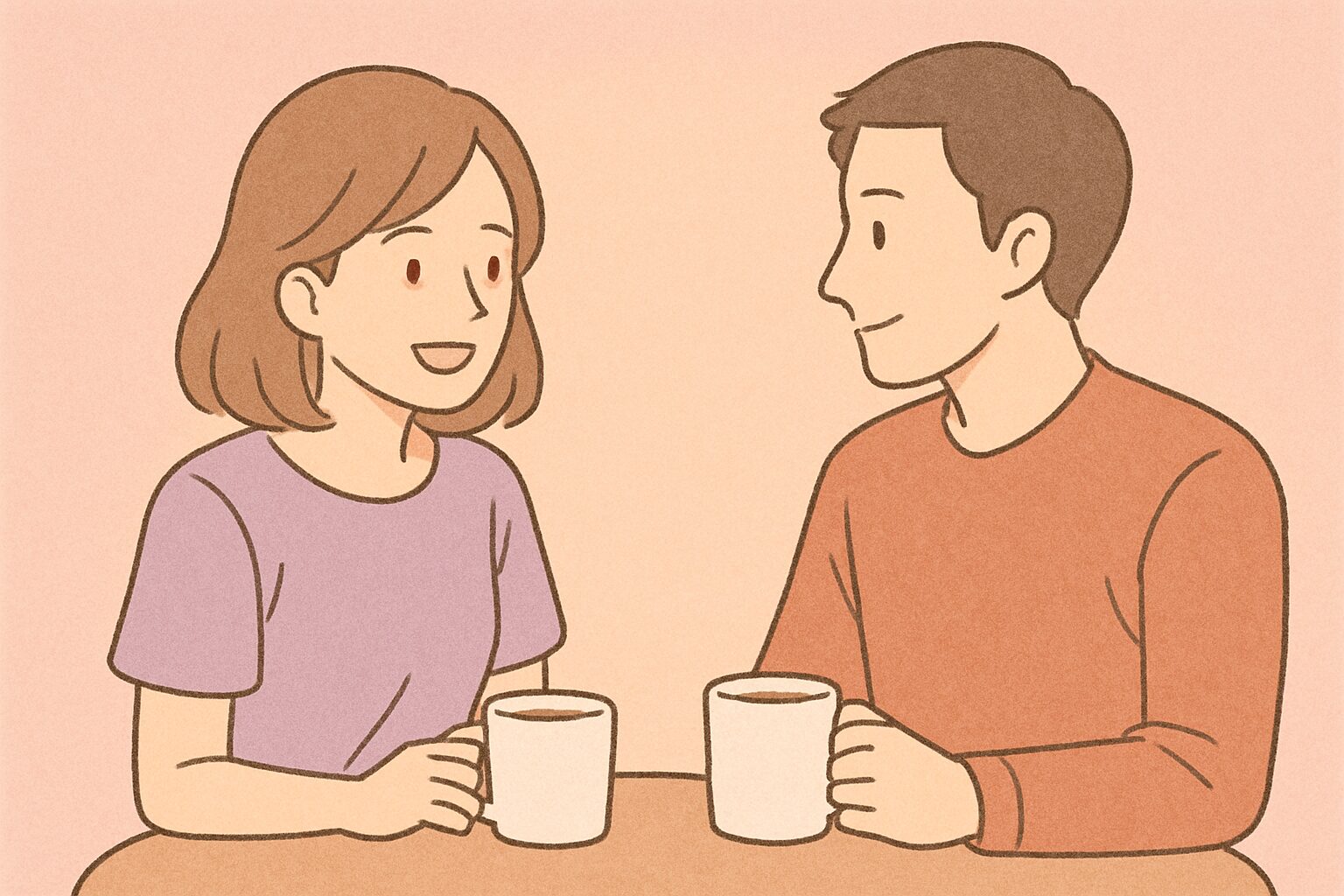楽しそうにデートしている男女