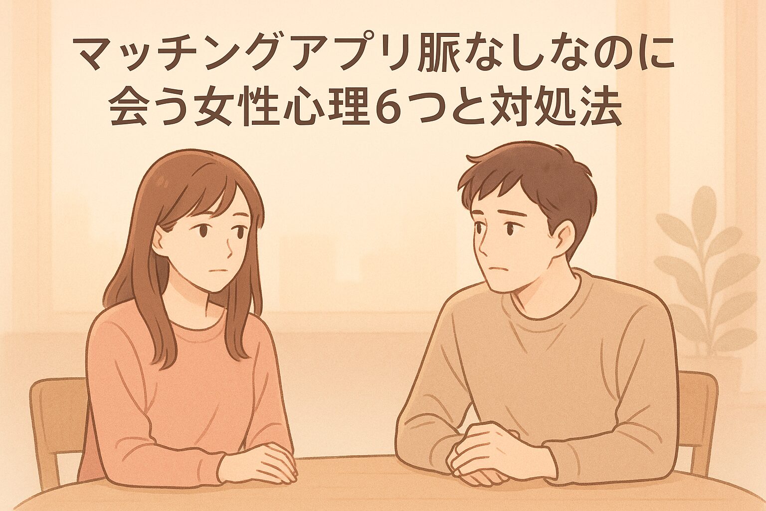 迷いをかかえる女性と困惑した表情の男性