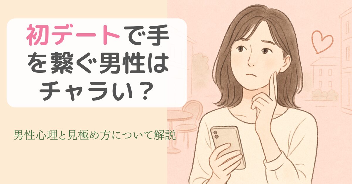 スマホを片手に少し悩んでいる女性